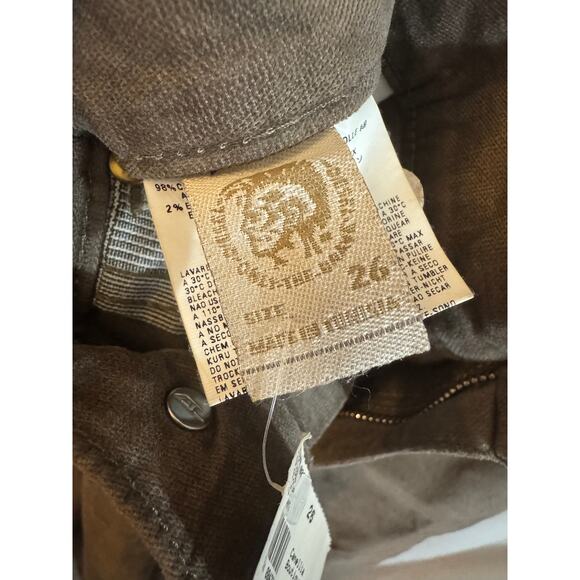 Diesel Industry Brown Corduroy Pants Women’s Size 26 - Picture 3 of 9